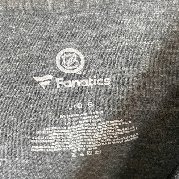 Vegas Golden Knights Women’s Fanatics Dark and Light Gray Long Sleeve Raglan Tee - Picture 3 of 3